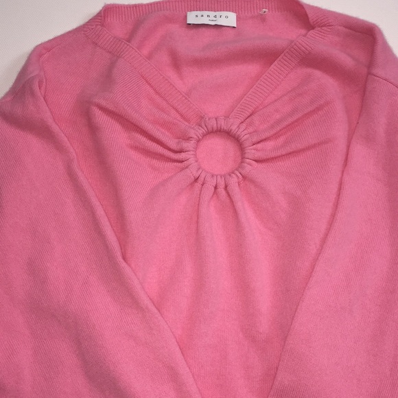 Sandro Neige Ring Detail Cutout Sweater - Picture 6 of 10